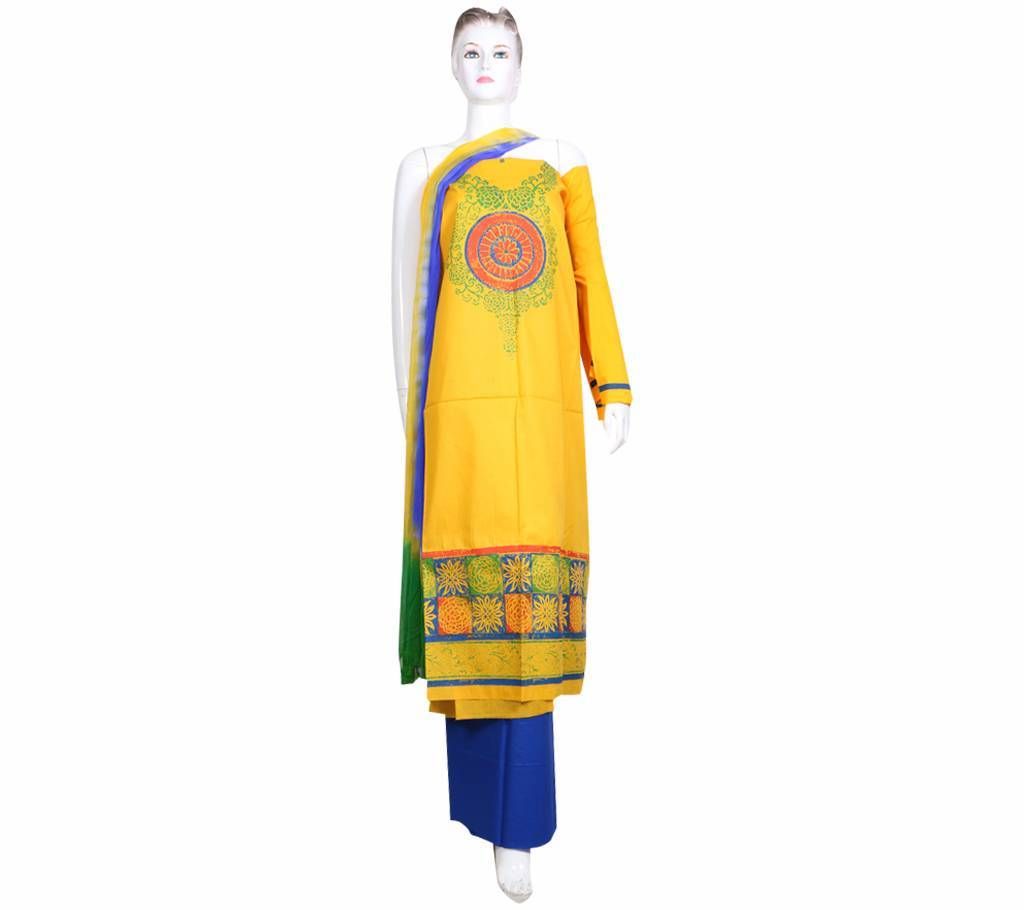 Unstitched Cotton Salwar Kameez