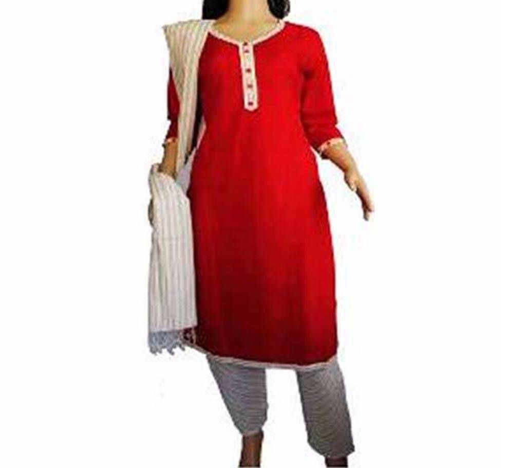 stitched cotton three piece 