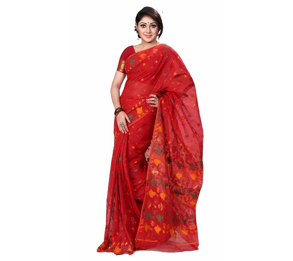 Red jamdani sharee 