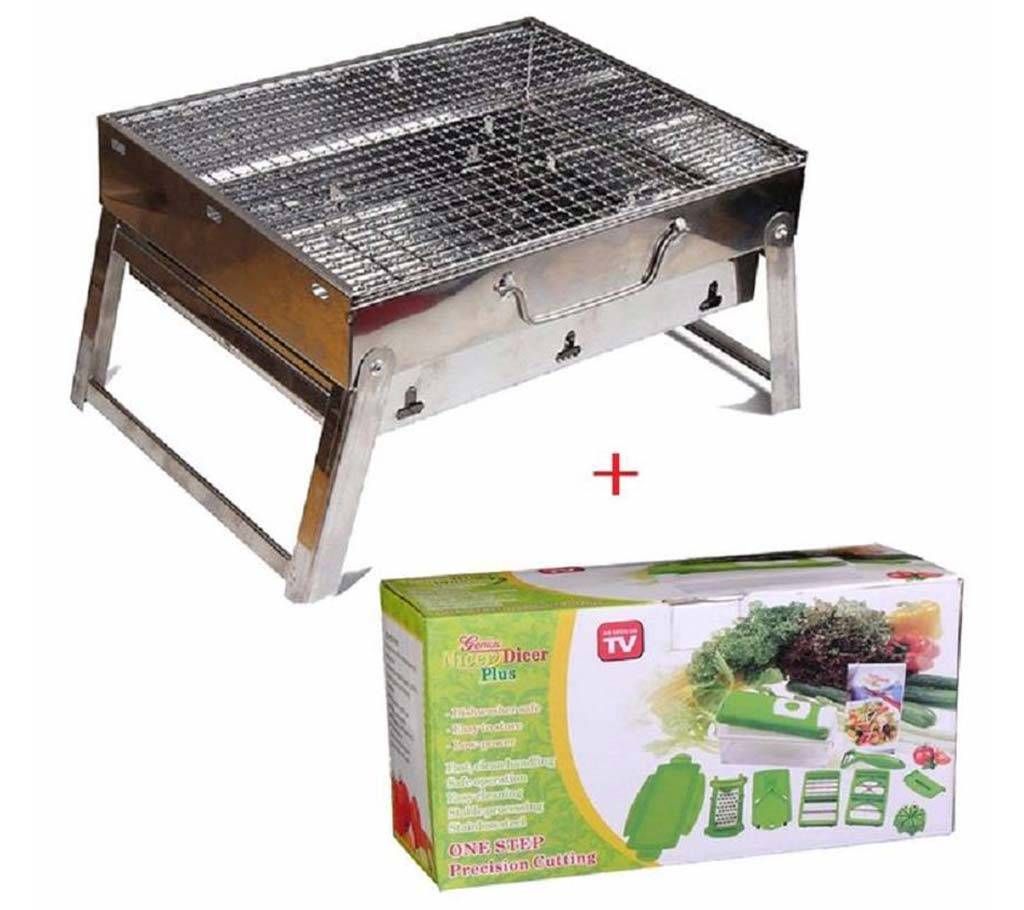 BBQ grill maker+Nicer Dicer combo offer 