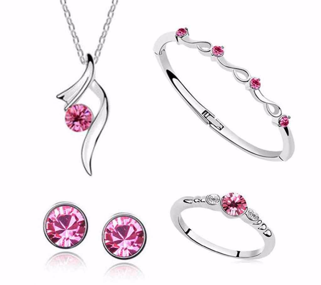 Crystal Pendant Jewelry Set