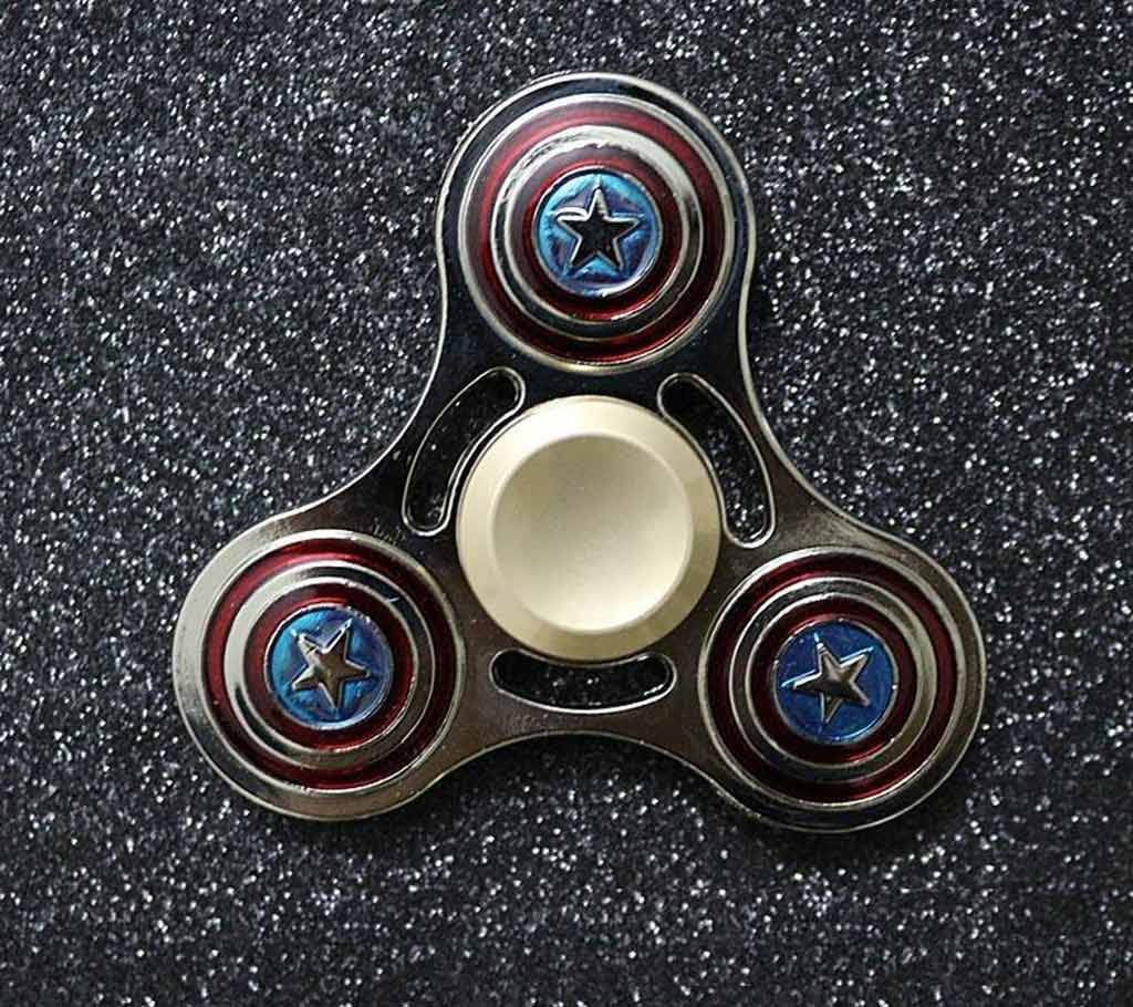 Captain America Tri-Spinner Metal Fidget Spinner