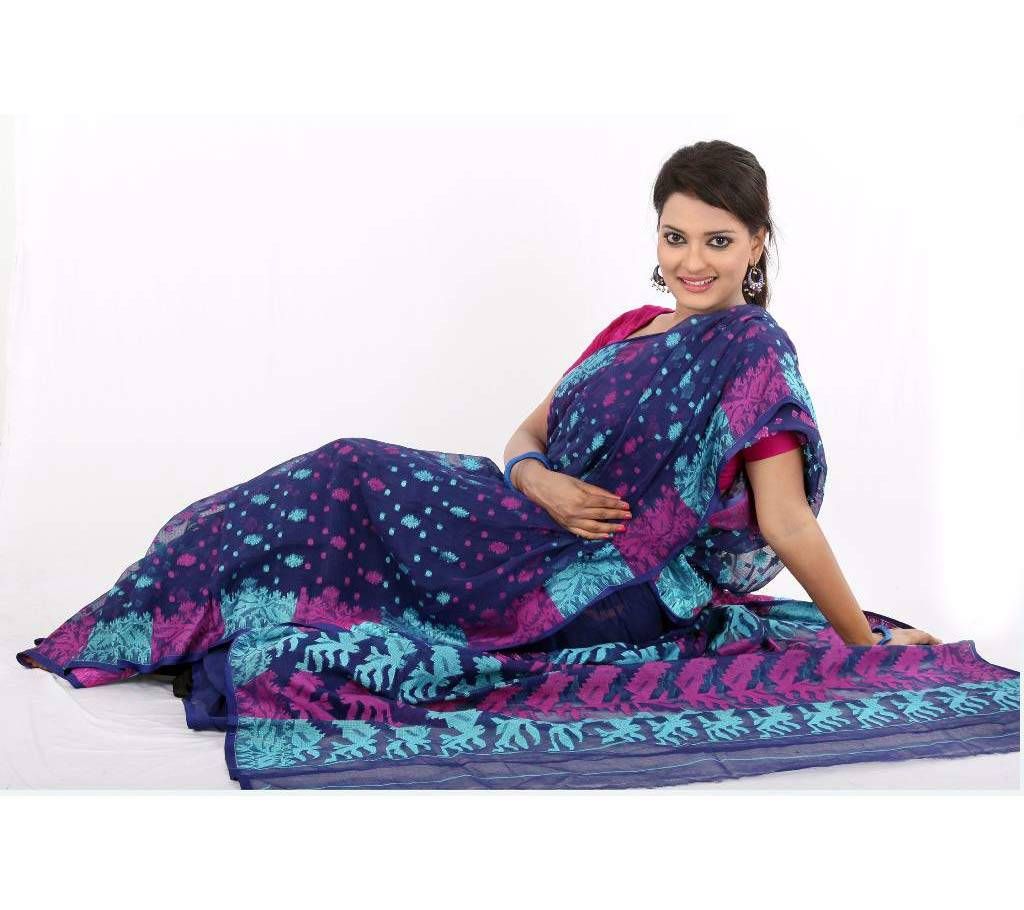 colorful jamdani sharee- with blouse piece 