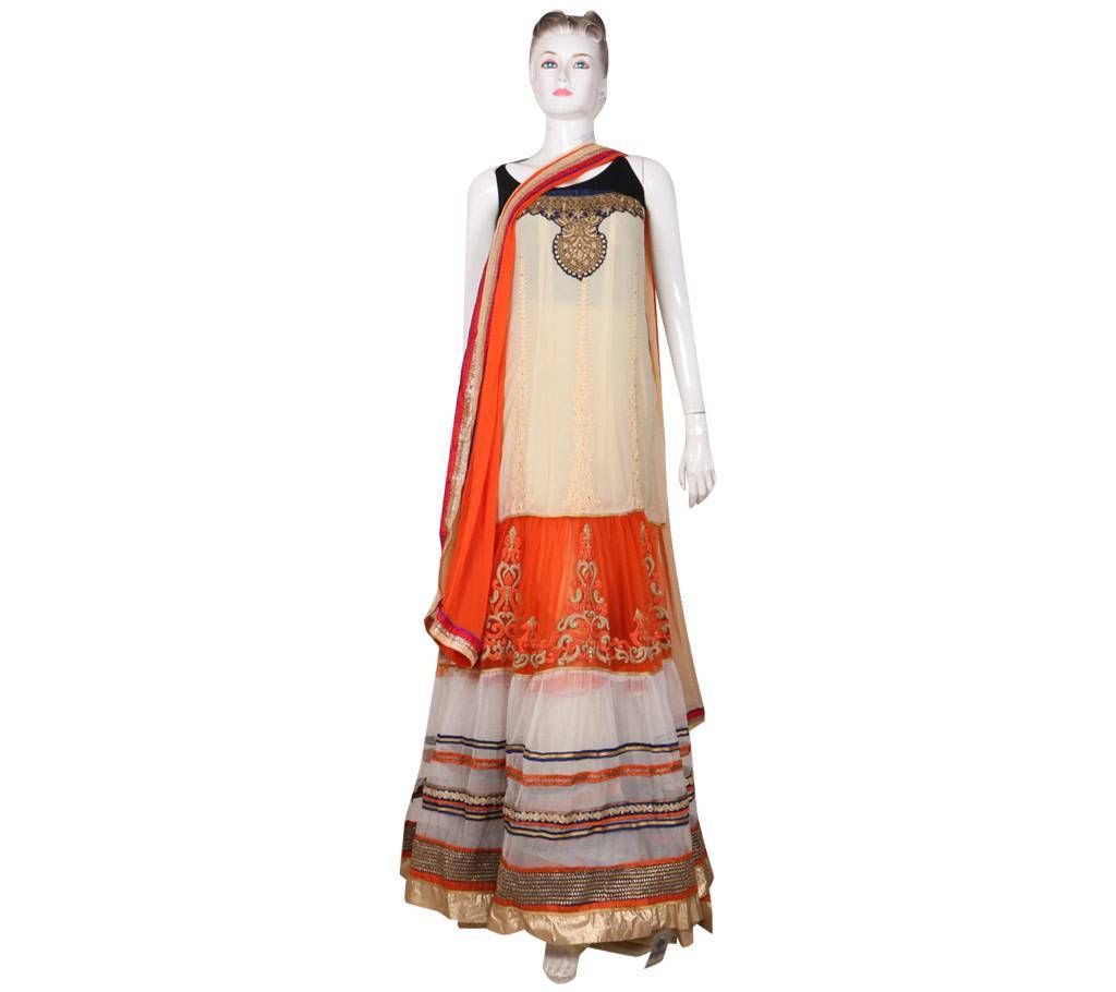 Indian unstitched embroidery georgette long suit 