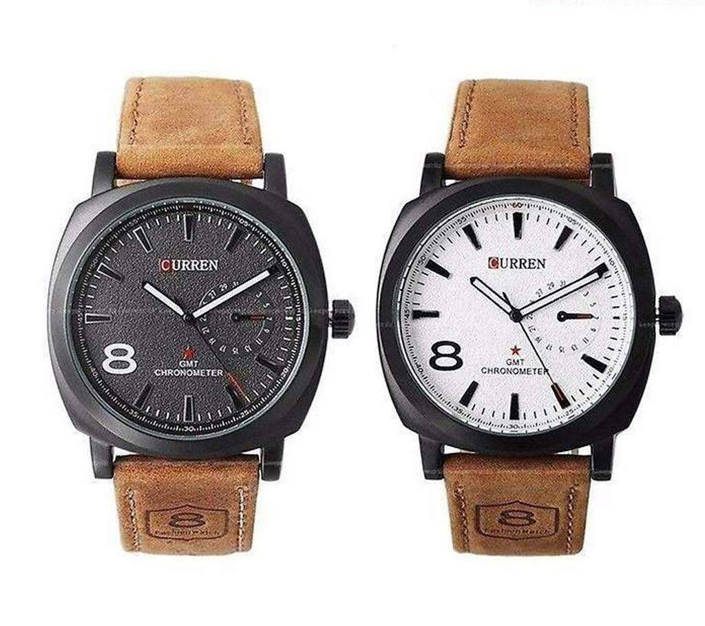 Curren Men's Wrist Watch combo offer- 2 pcs combo offer 