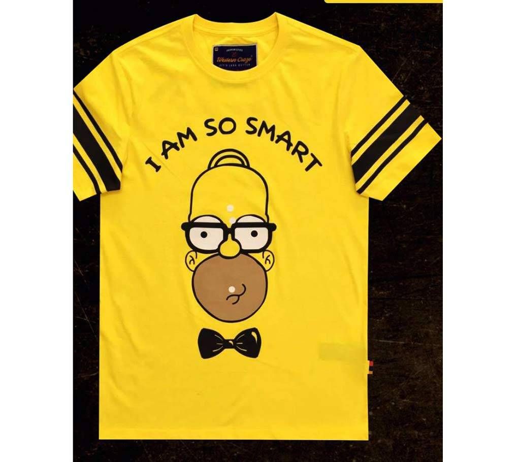 I AM SO SMART Gents Half Sleeve Cotton T-shirt 