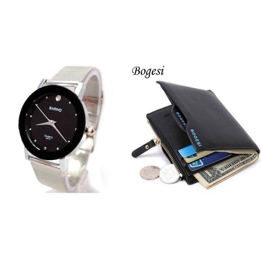 Combo of Bariho Wrist Watch + Card Holder Combo
