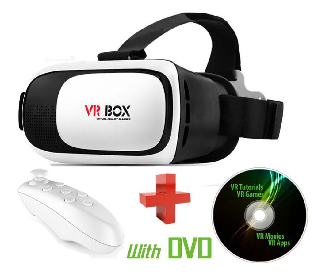 VR BOX 2.0 3D Glasses With Bluetooth Rem
