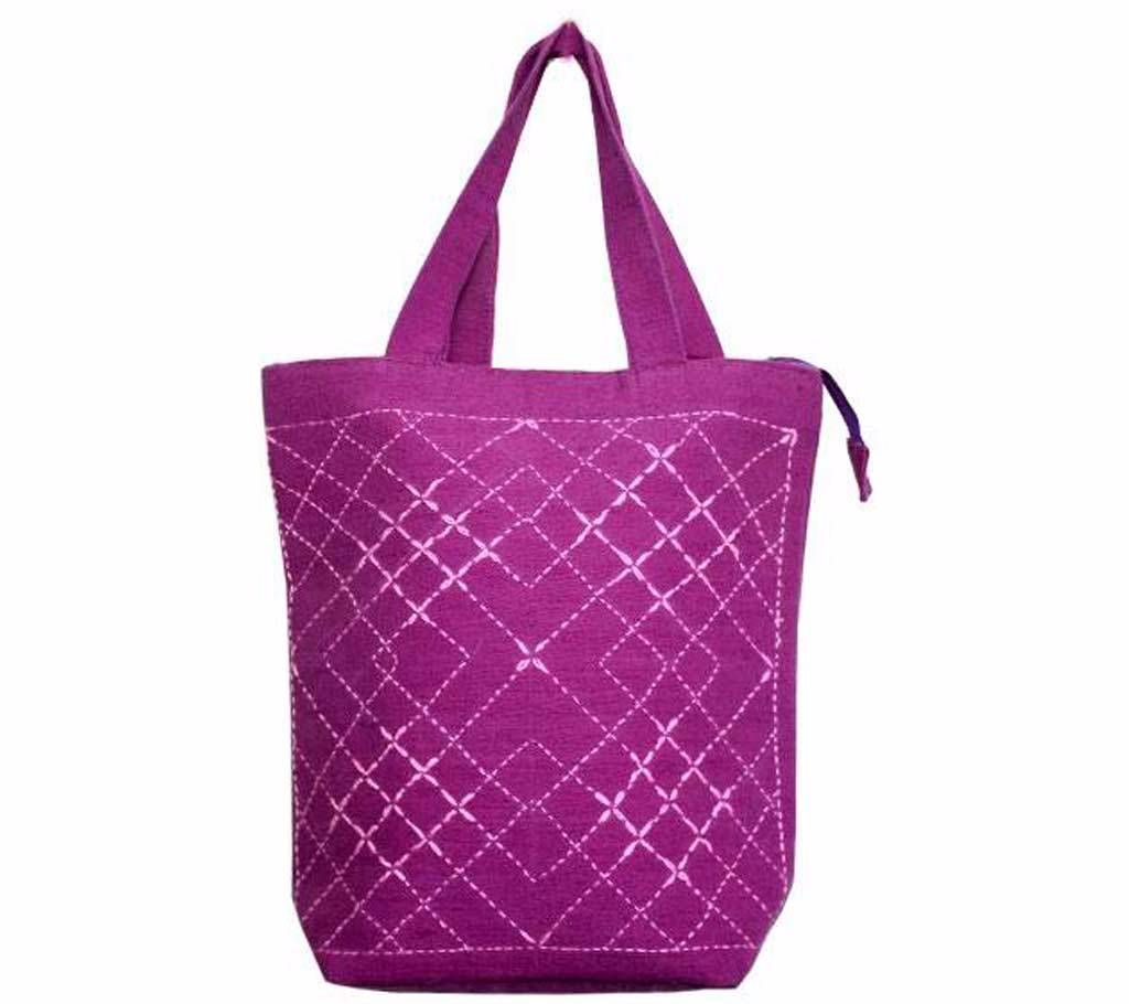 Stitch Purple Side Bag