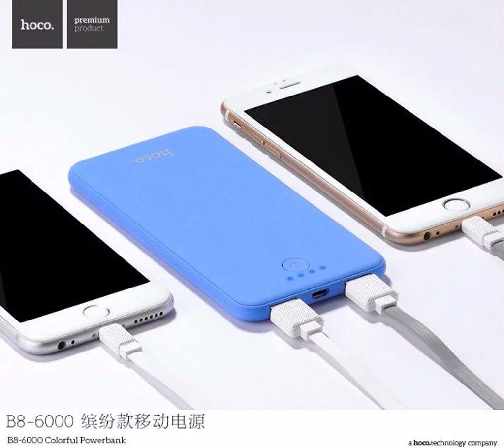 HOCO B8 6000mAh Dual USB Power bank 