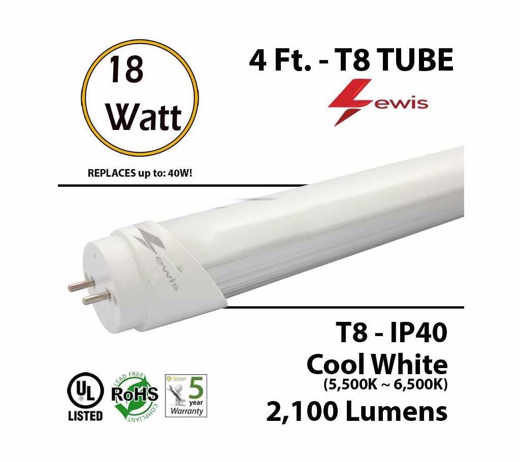 LEWIS T8 4′ Feet Tube Light (18 WATT)