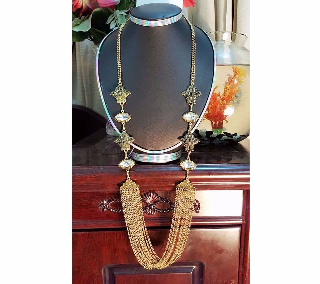 Vintage Stone Setting Pendant Set