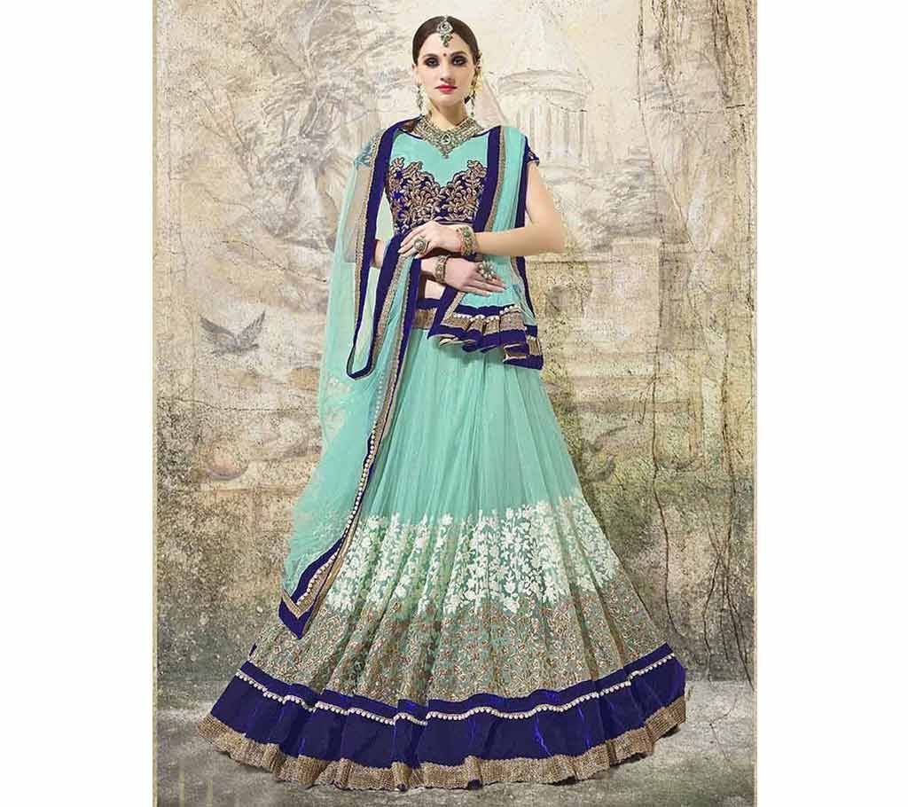 Semistitched georgette embroidery lehenga-copy 