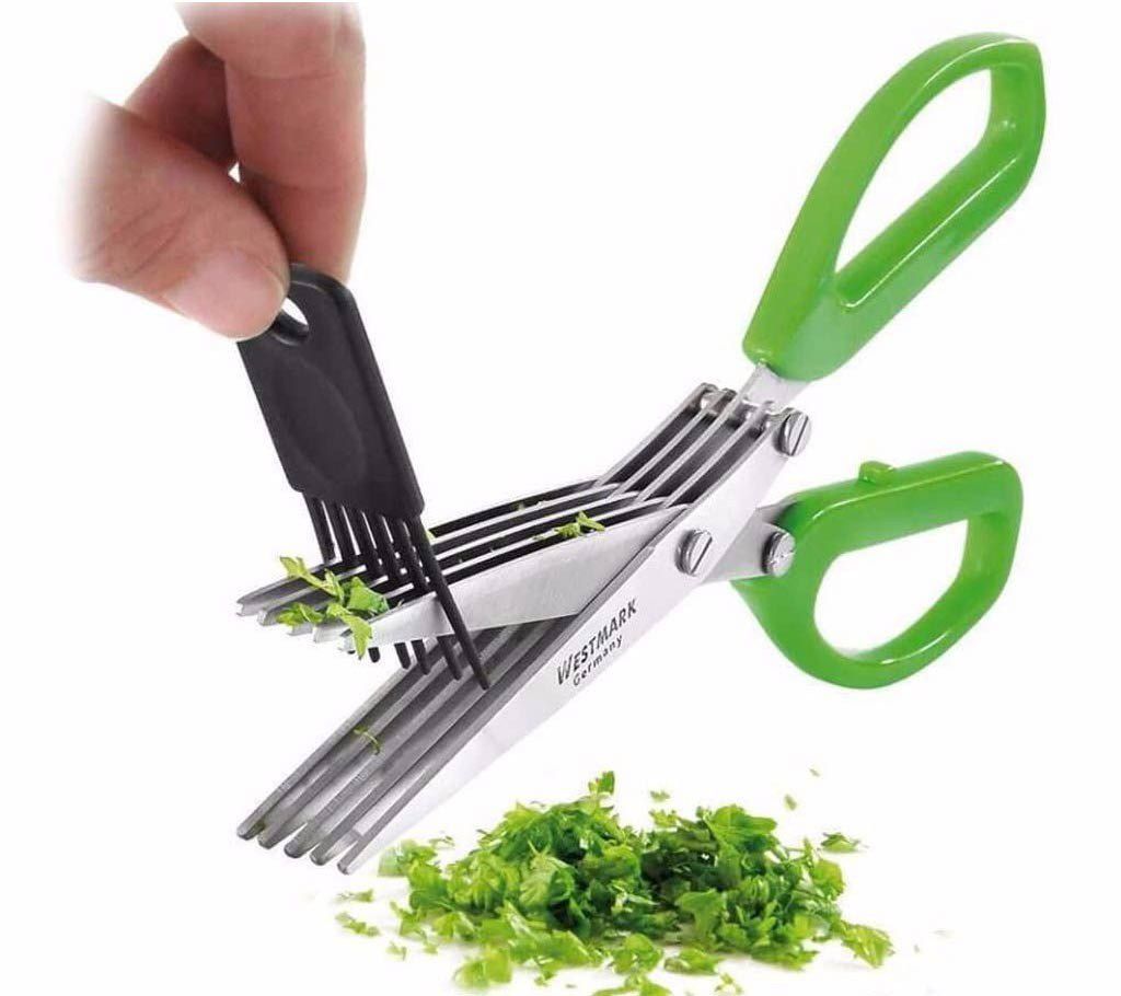 Easy clean herb scissors