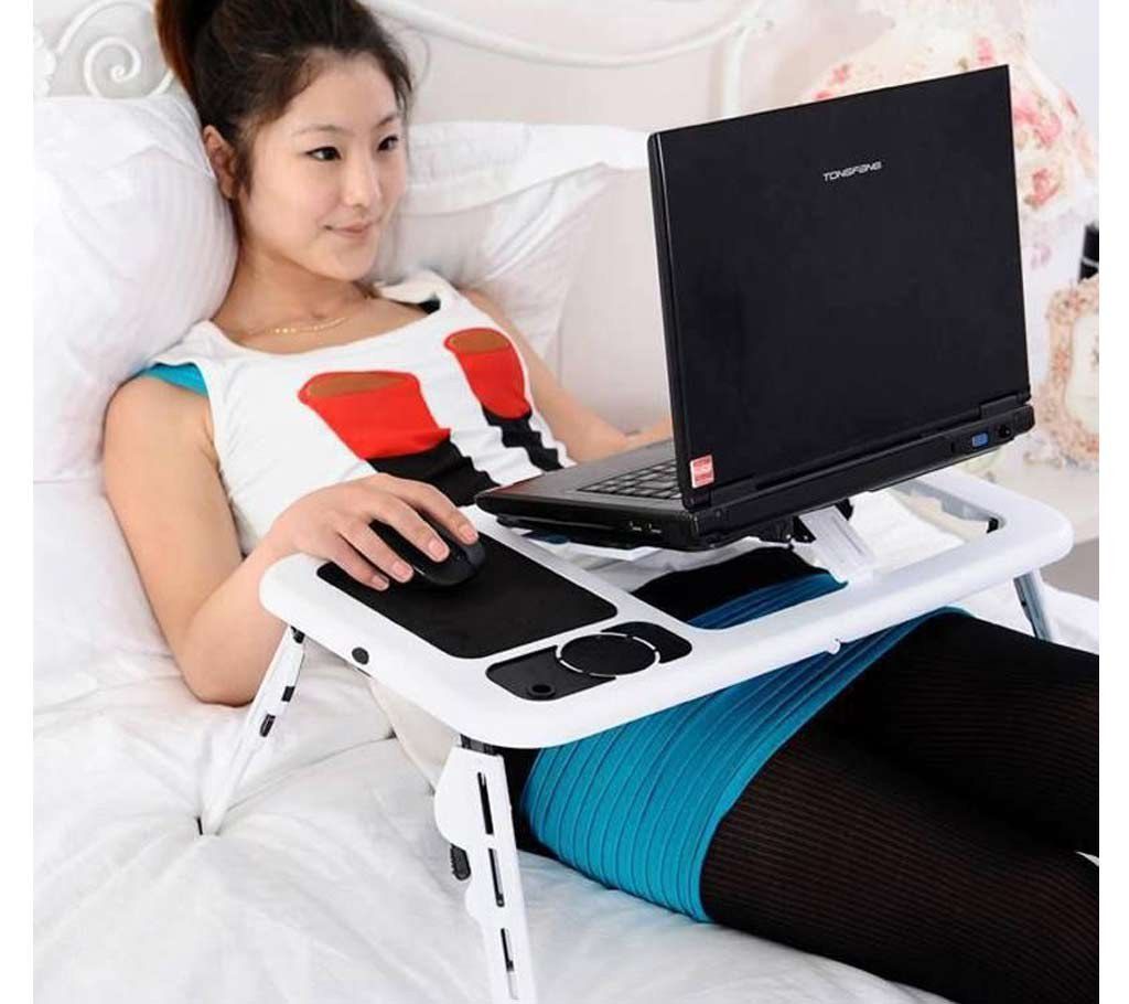 Folding Laptop Table with USB Cooling fan 