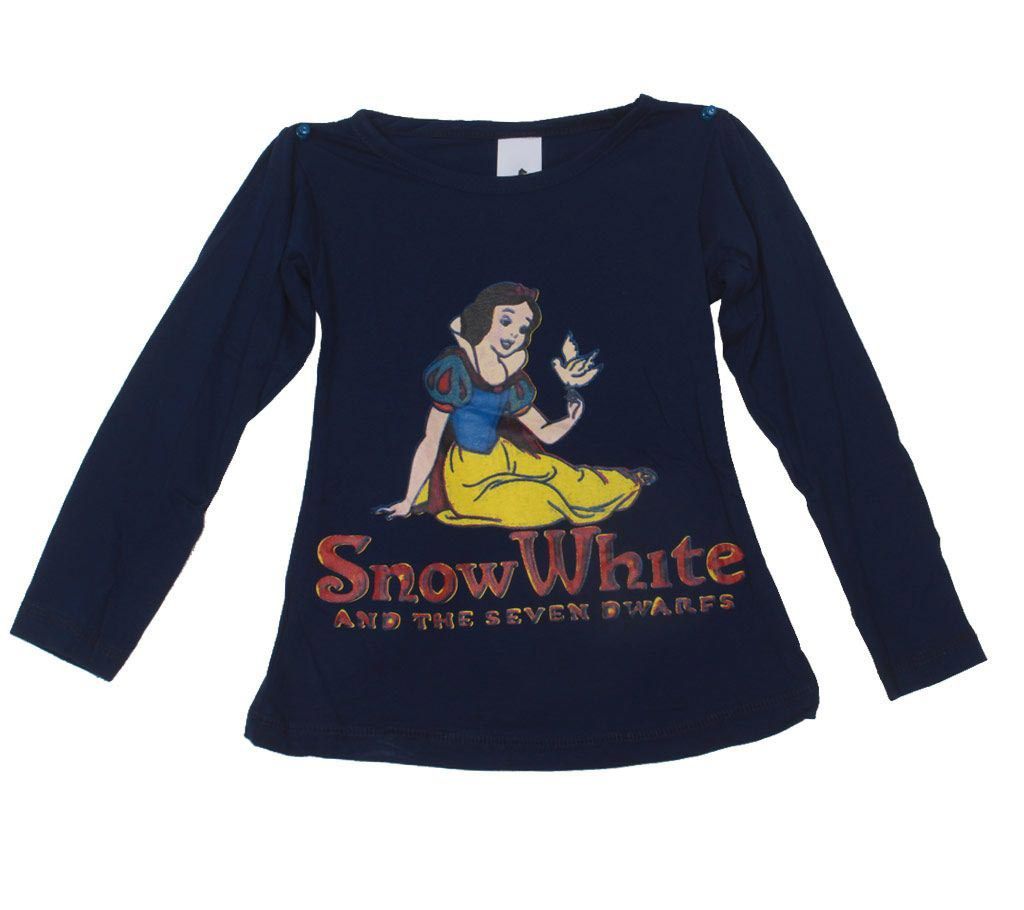 Snow White kids blue cotton t-shirt 