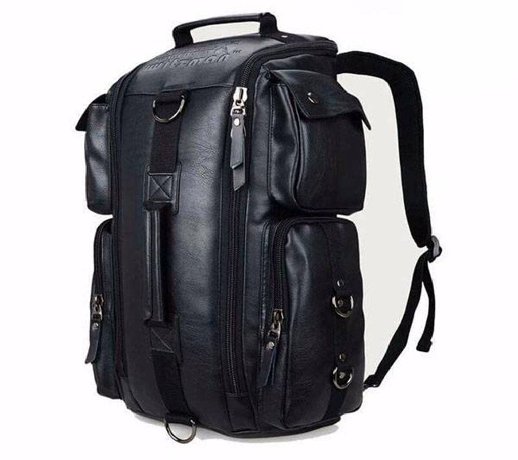 Witzman PU leather travel back pack 