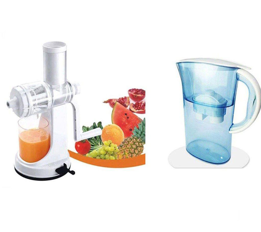 Juice maker+Instant water filter jug combo