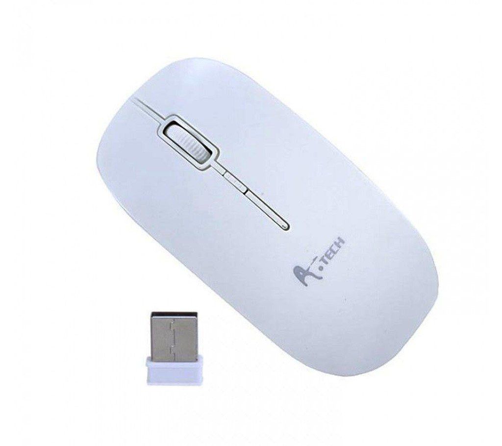 A.TECH wireless mouse (White)