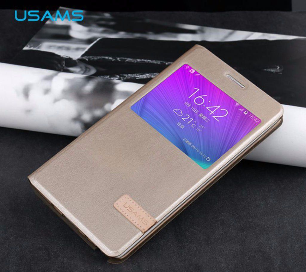 USAMS Muge Series View Window Leather Case