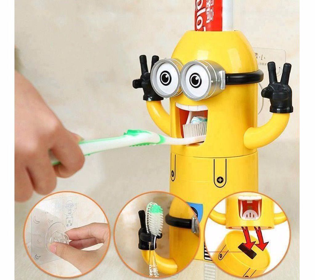Minions Toothpaste Dispenser & Brush Holder