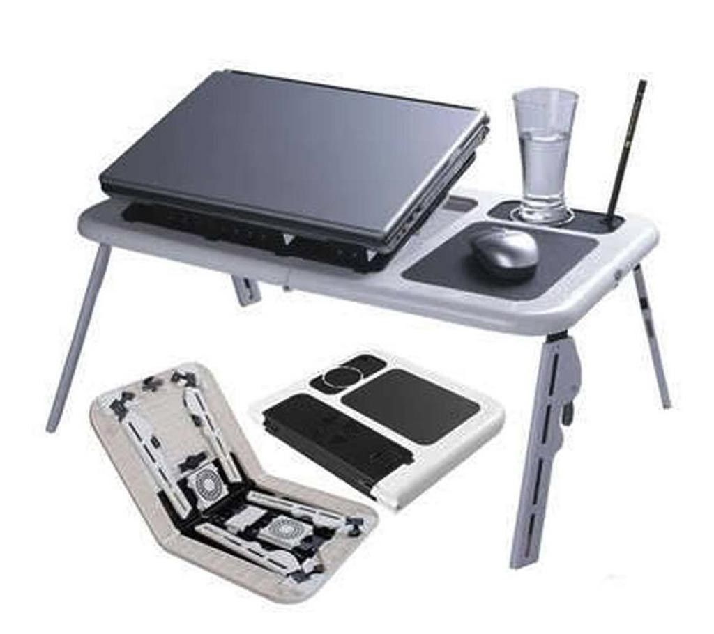 Folding laptop laptop table with cooling fan 
