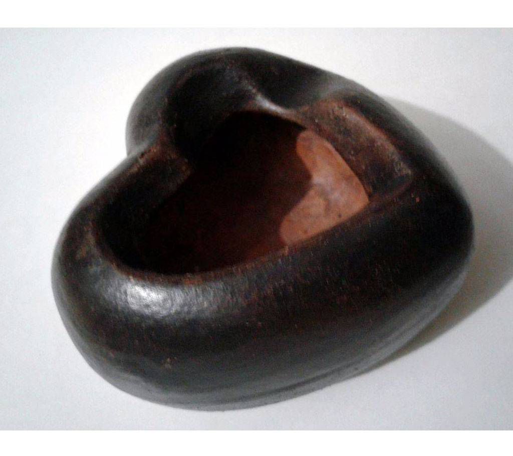 clay heart shape show-piece