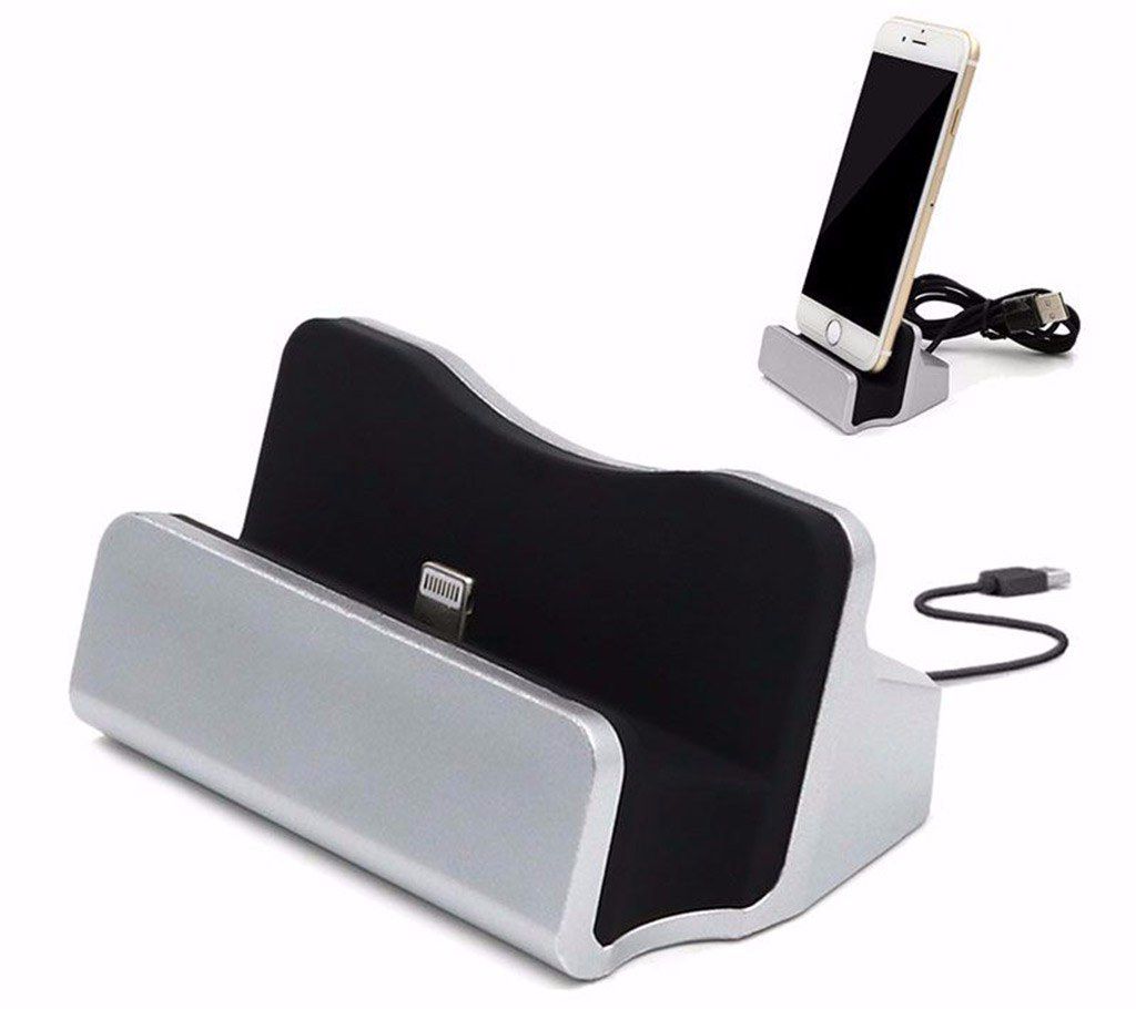 CRADLE CHARGING SYNC DOCK FOR iPhone -Silver