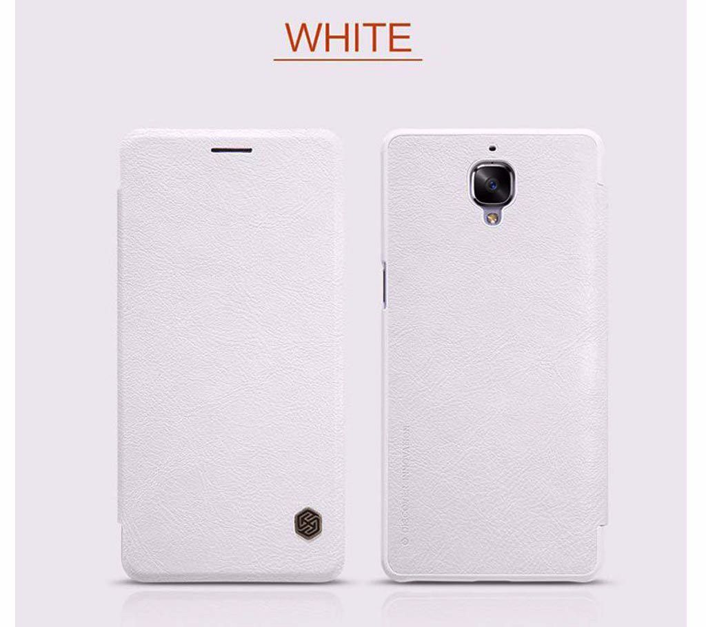 NILLKIN LEATHER CASE FOR ONEPLUS 3 - White