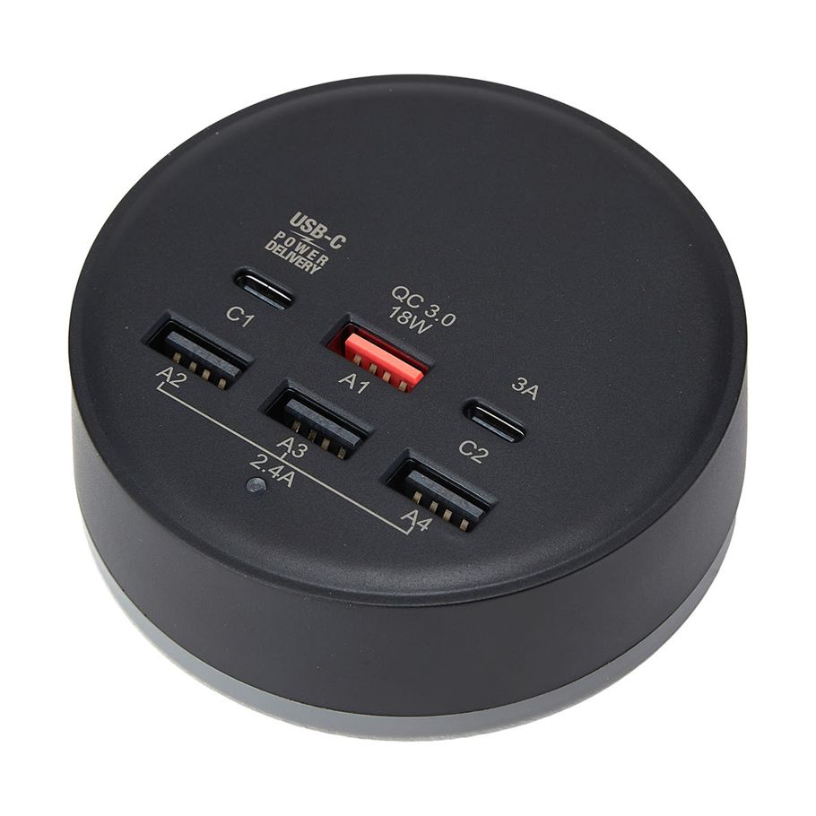 45W Wall Charger 6 Port USB and USB-C