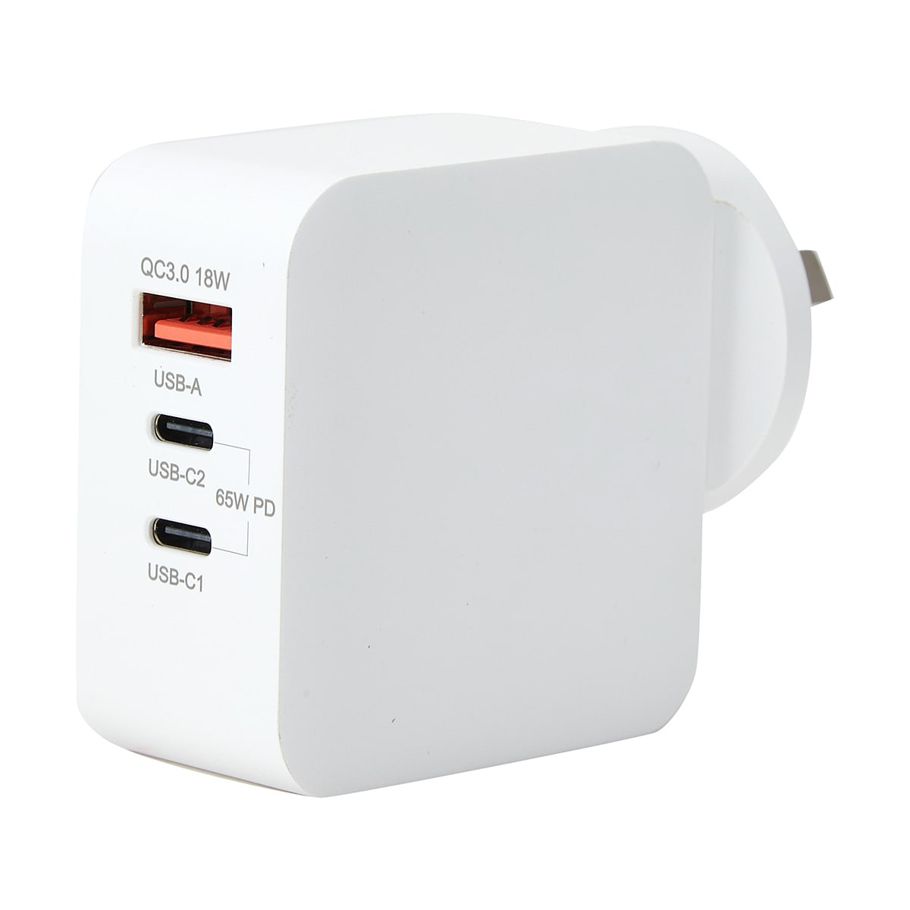 65W Laptop Power Delivery Charger - White