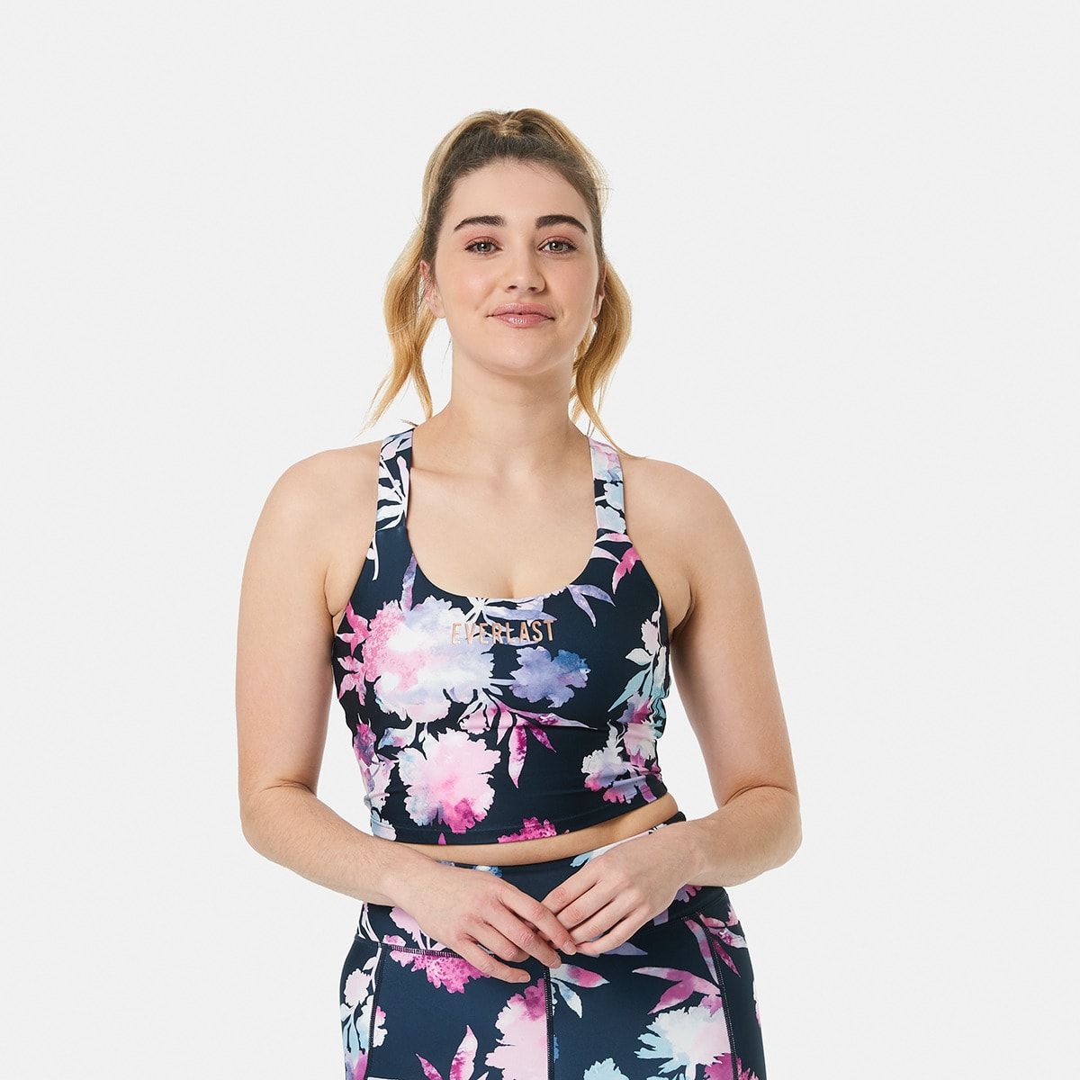 Active Everlast Womens Scoop Longline Crop Top