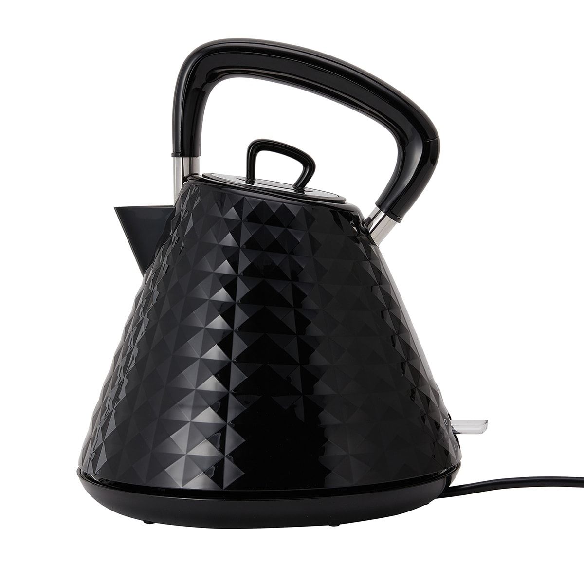 1.5L Diamond Pyramid Kettle - Black