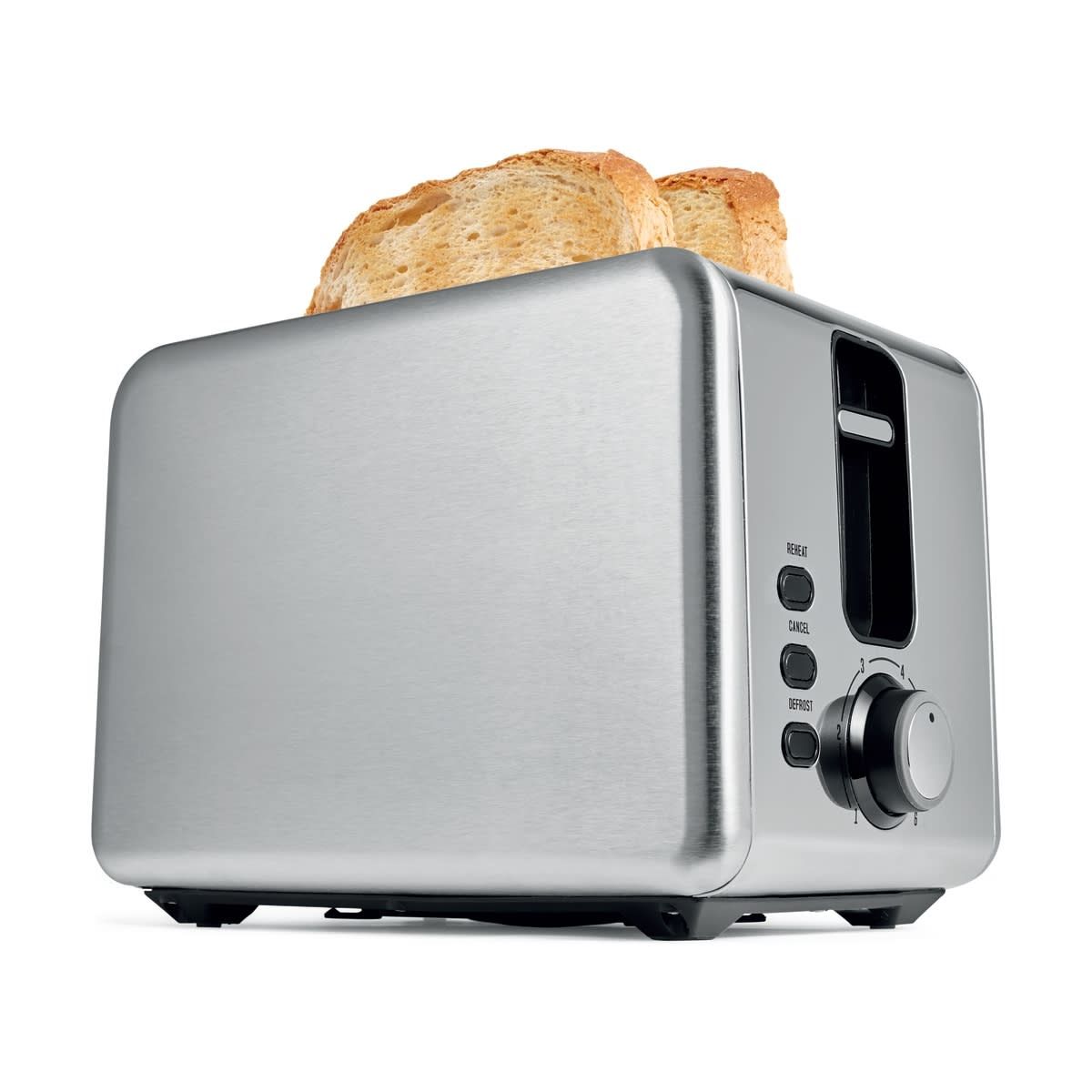 2 Slice Stainless Steel Toaster