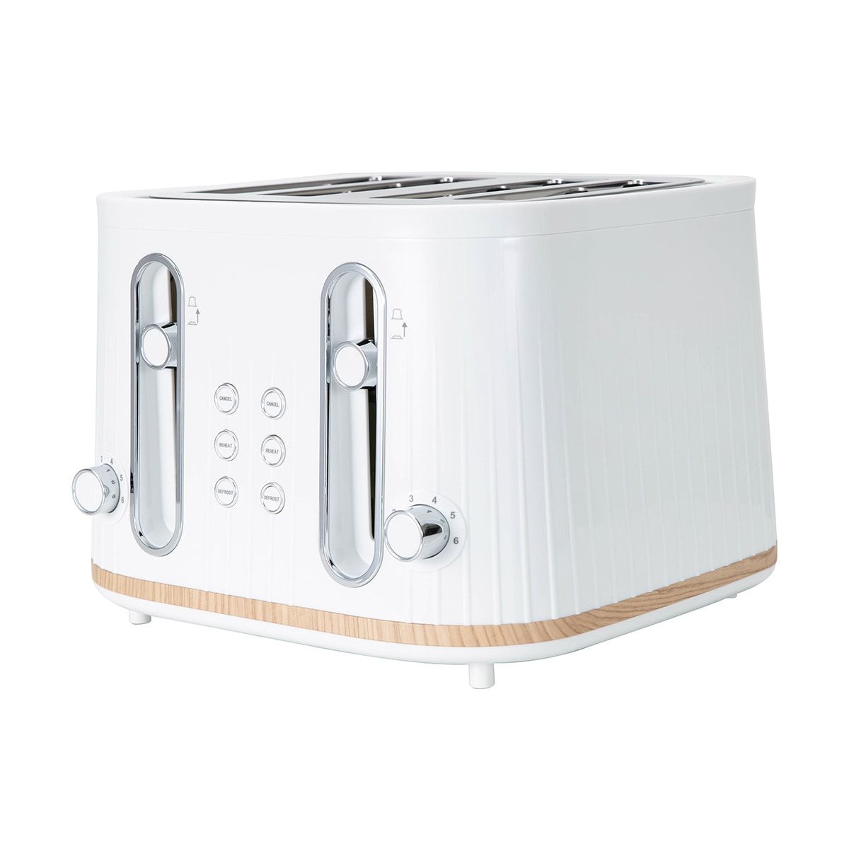 4 Slice Toaster - White
