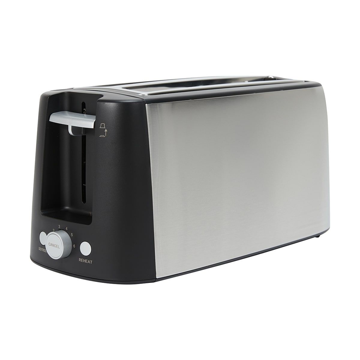 4 Slice Long Slot Toaster - Silver