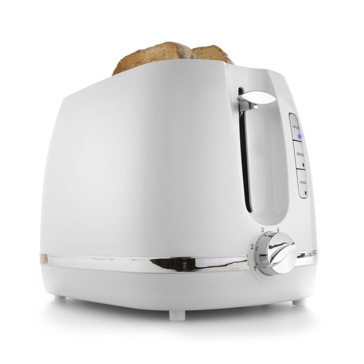 2 Slice Toaster - White