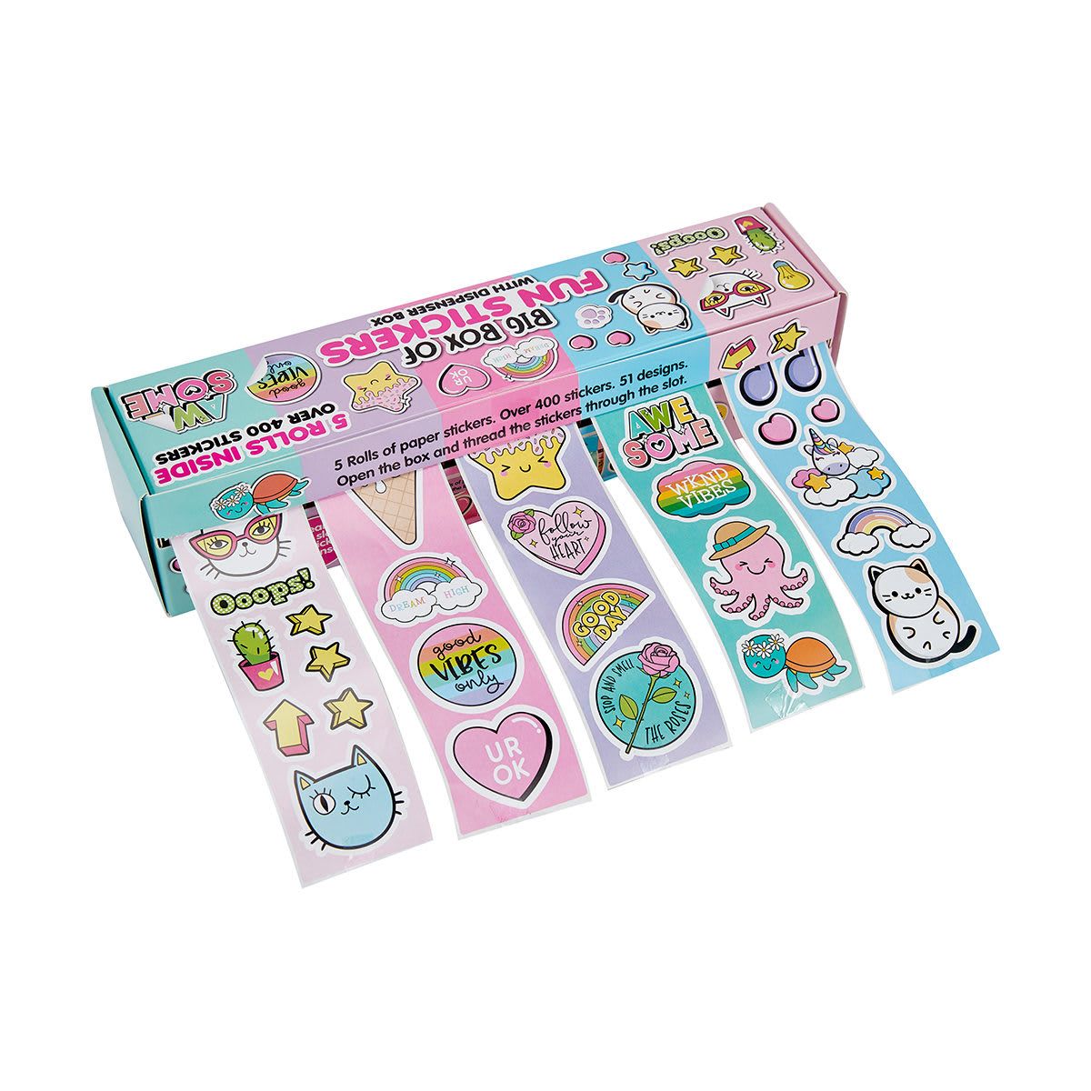 Big Box of Fun Stickers with Dispenser Box