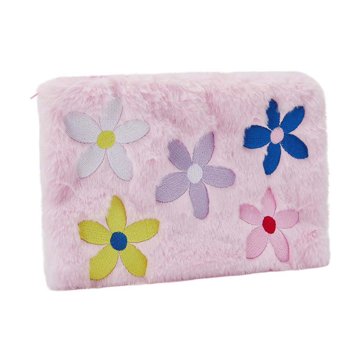 Fluffy Pencil Case - Flower