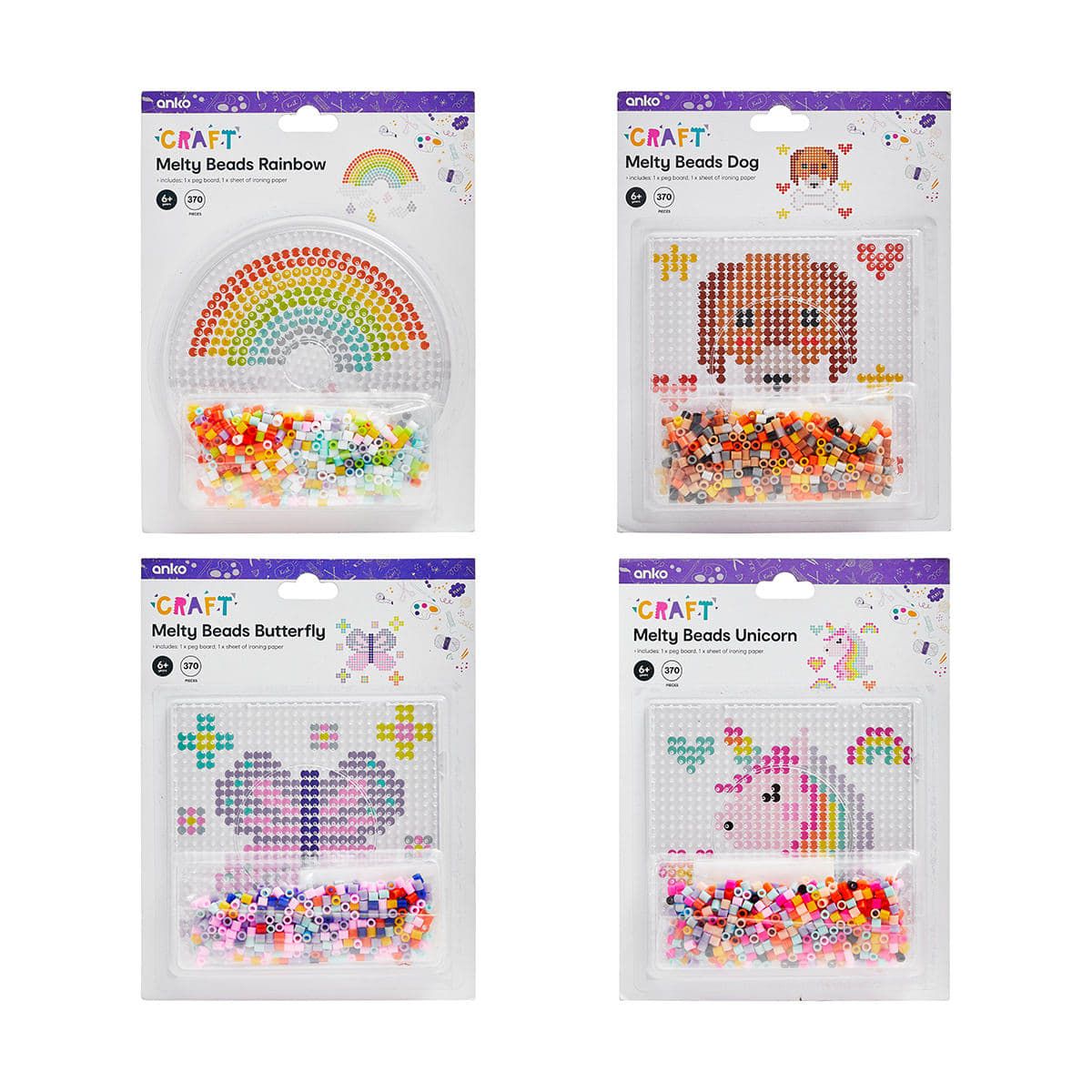 370 Piece Melty Beads - Assorted
