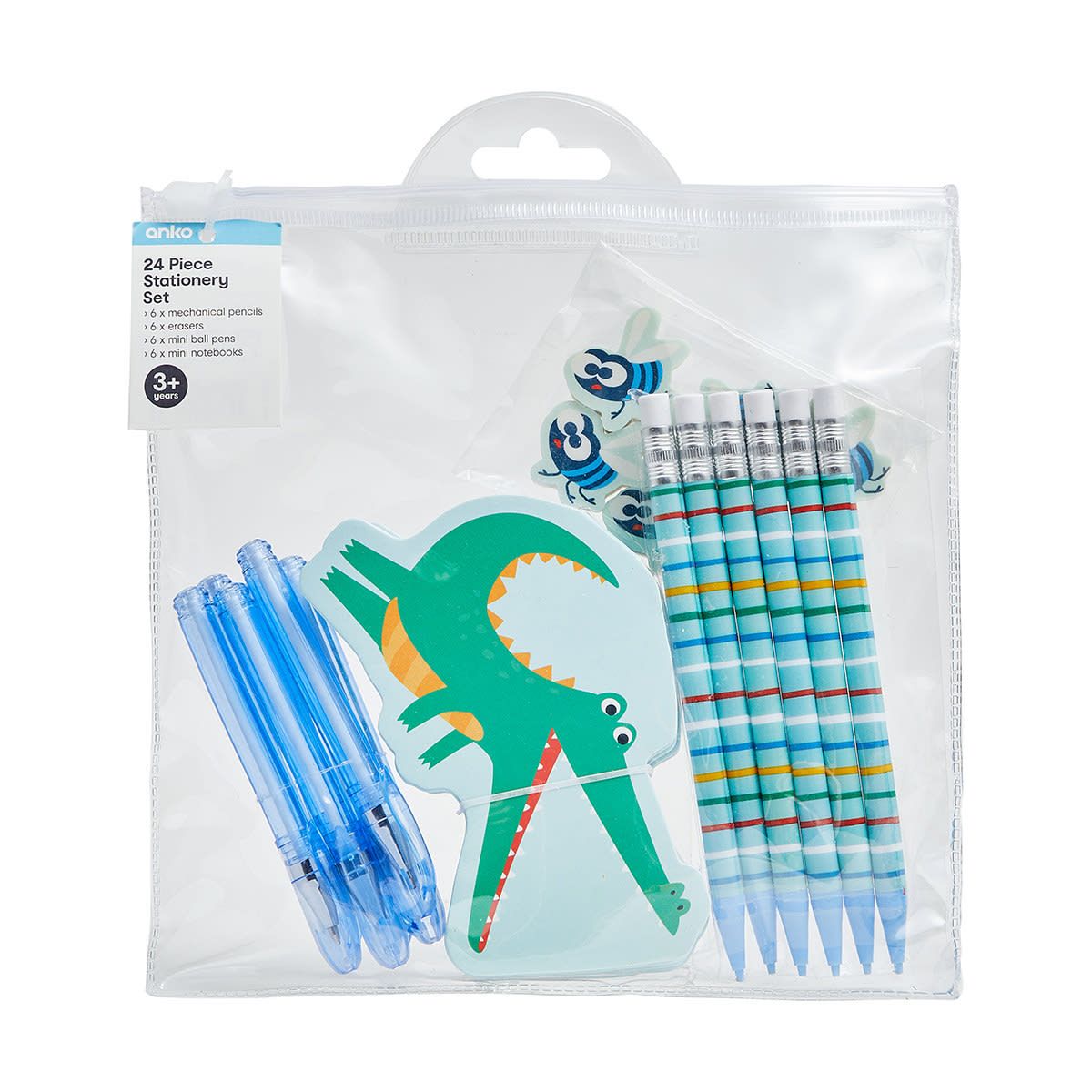 24 Piece Stationery Set - Crocodile