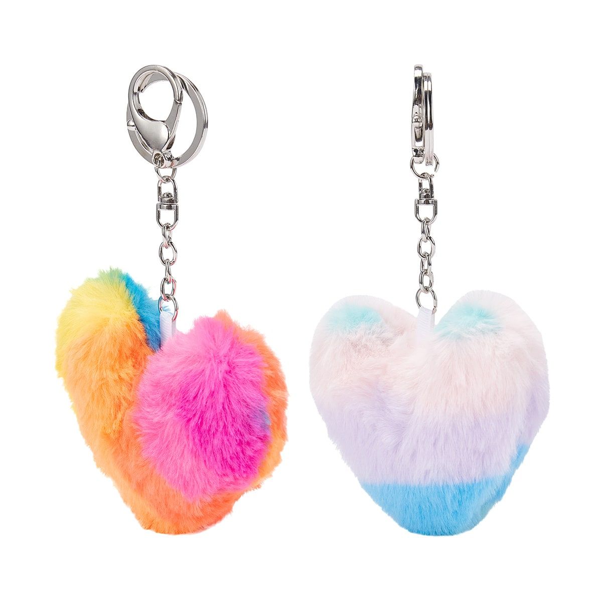 Fluffy Heart Keyring - Assorted