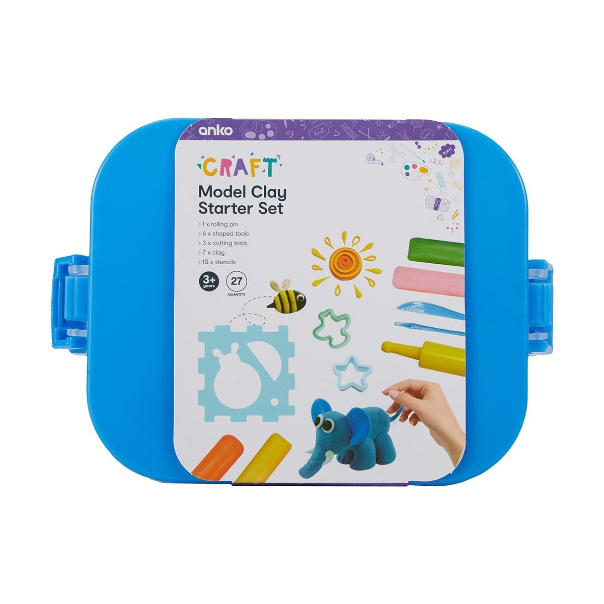 27 Piece Model Clay Starter Set