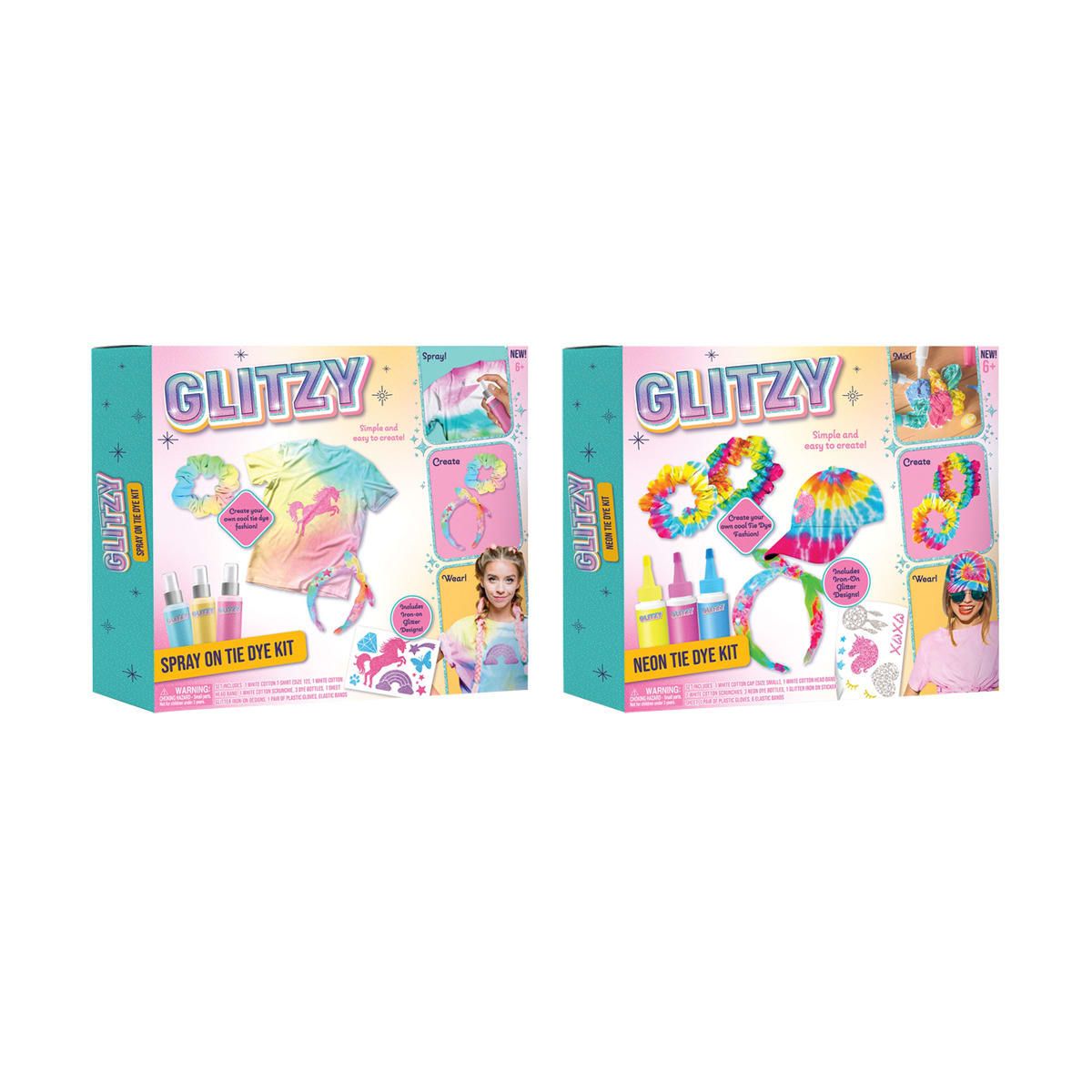 Glitzy Tie Dye Kit - Assorted