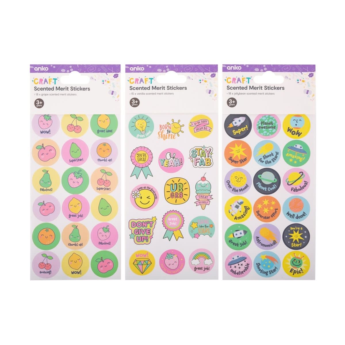 Scented Merit Stickers - Assorted