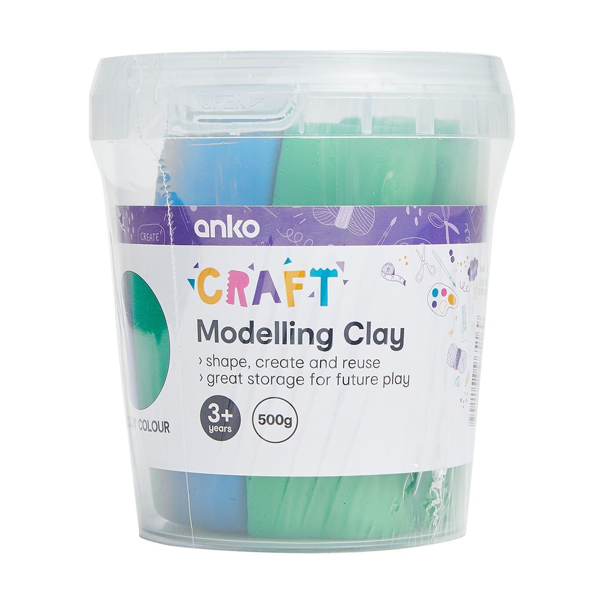 Modelling Clay - Blue and Green