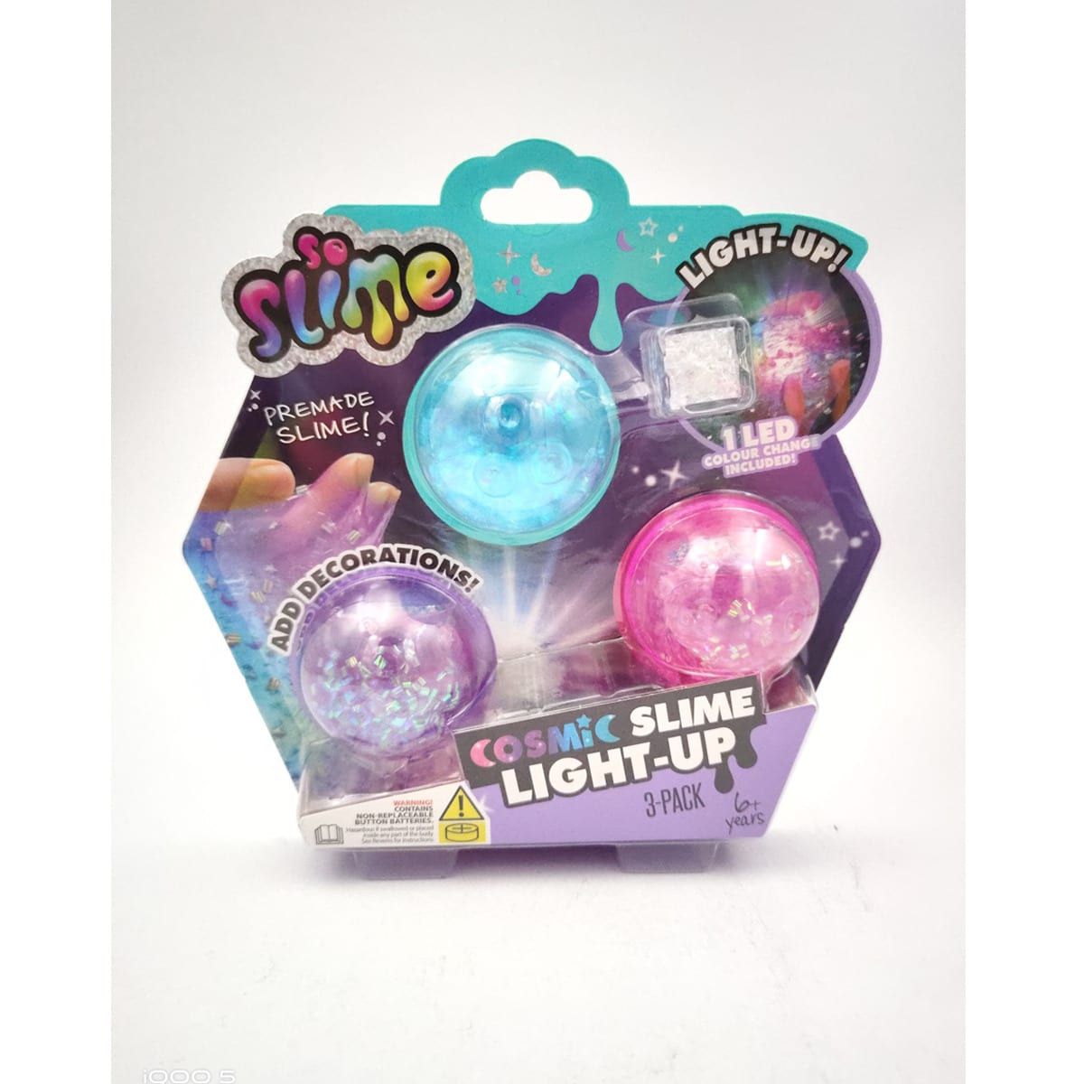 3 Pack So Slime Light-Up Cosmic Slime Kit