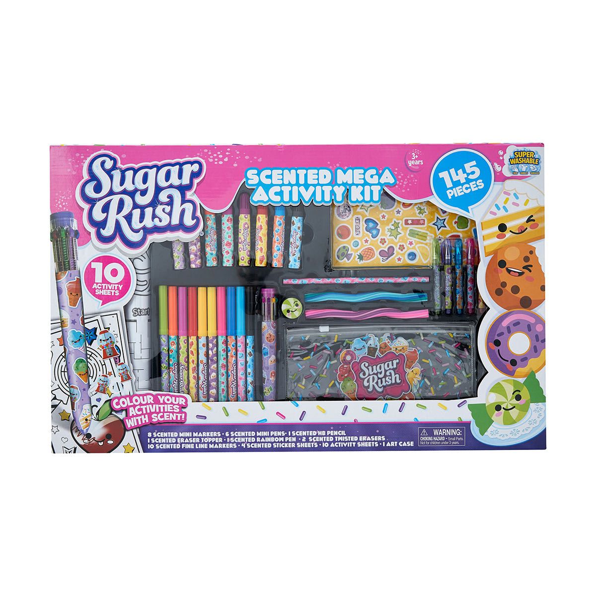 145 Piece Sugar Rush Scented Mega Activity Kit
