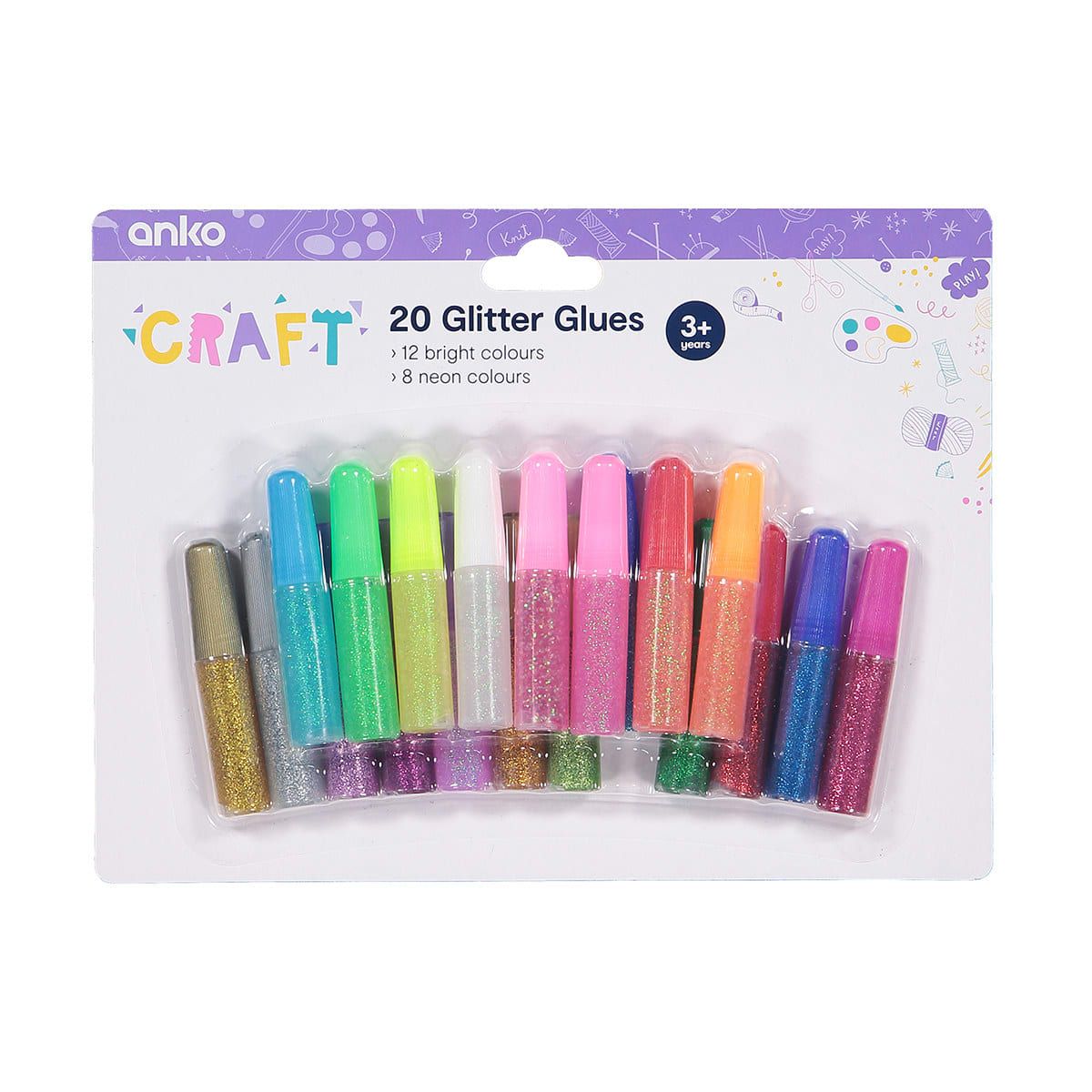 Glitter Glue - Pack of 20