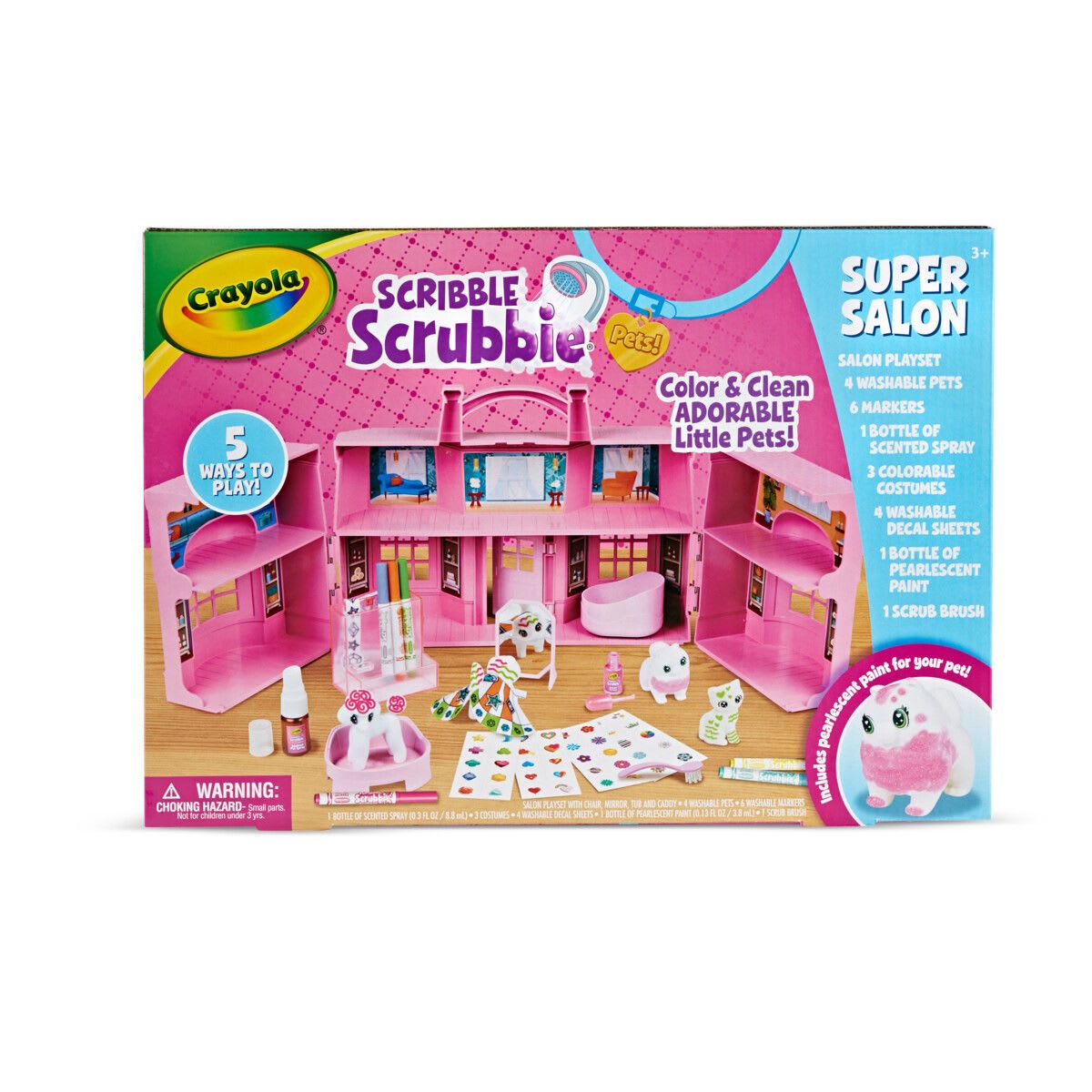Crayola Scribble Scrubbie Super Salon Playset